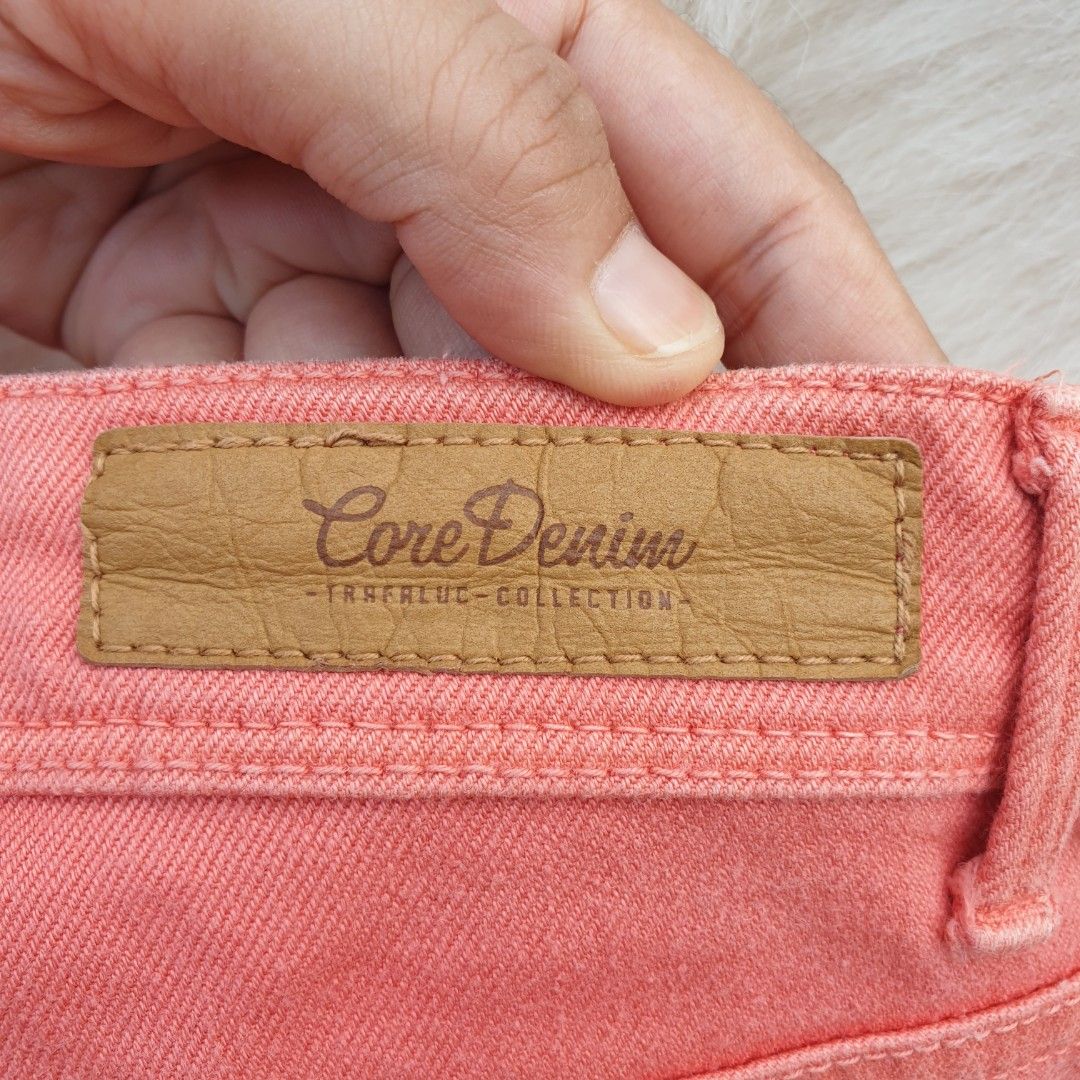 ZARA Celana Jeans Denim Slim Panjang Wanita, Fesyen Wanita