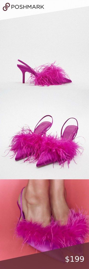 Feather shoes zara store