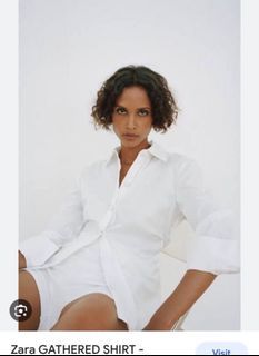 Zara gathered shirt