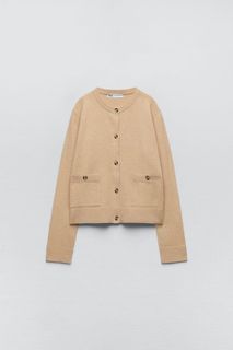Zara Knitwear Cardigan Button