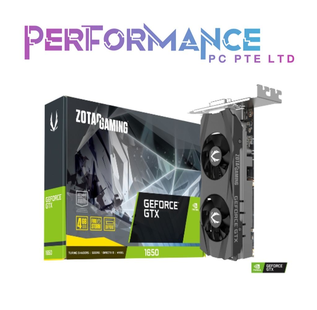 ZOTAC GAMING GeForce GTX 1650 Low Profile 4G GDDR6 (3+2 Years ...