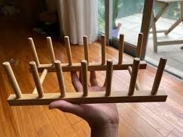 100 ORIGINAL IKEA OSTBIT Plate Holder Wooden Bamboo Rak Pinggan