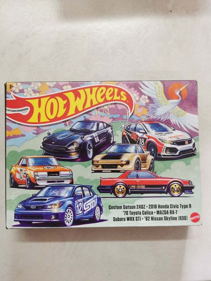2022 Hot Wheels Japanese Car Culture 6 Car Box Set JDM, Hobbies