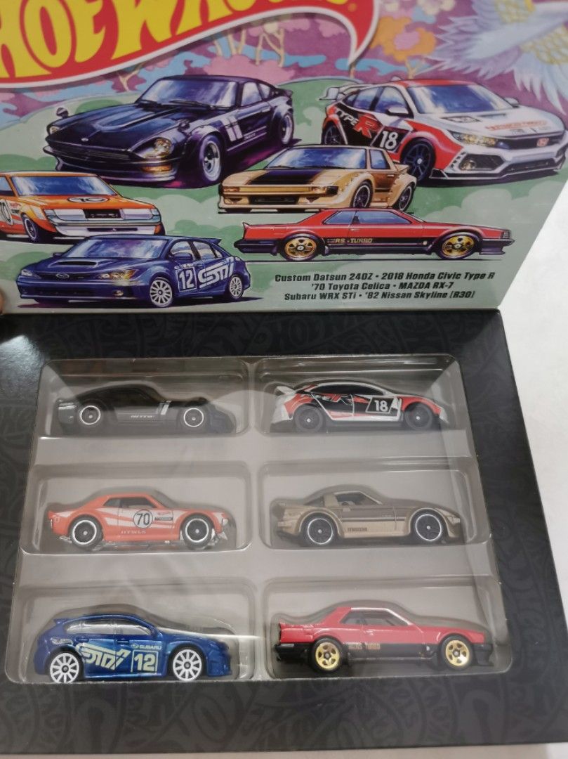 2022 Hot Wheels Japanese Car Culture 6 Car Box Set JDM, Hobbies
