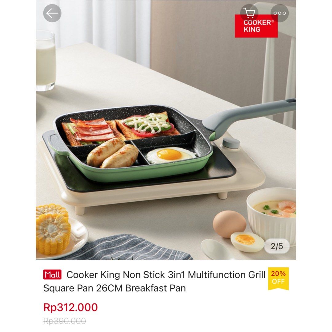 Grill Pan 28cm Carote, Kitchen & Appliances di Carousell