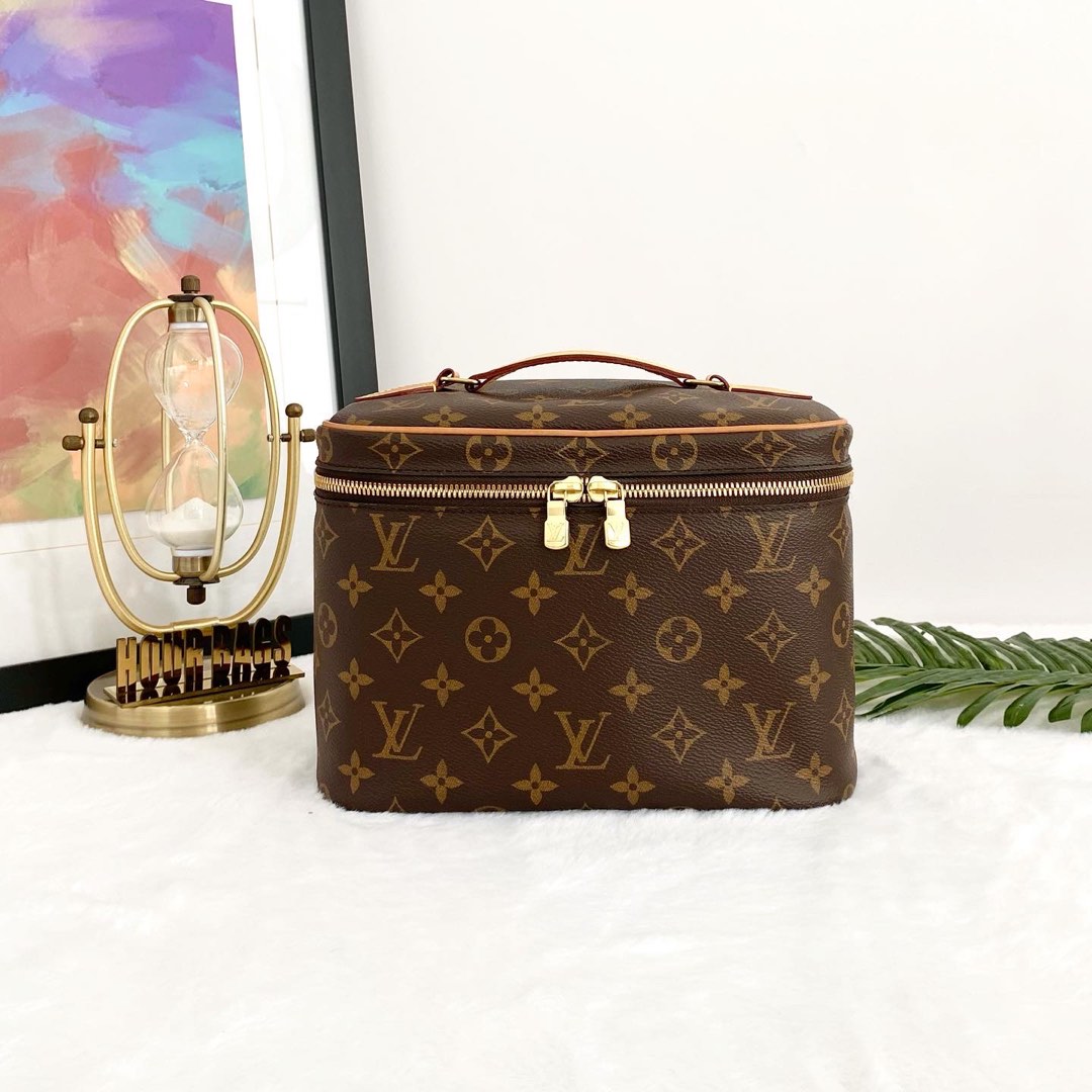 Authentic LV Monogram Canvas Nice BB Toiletry Pouch Luxury