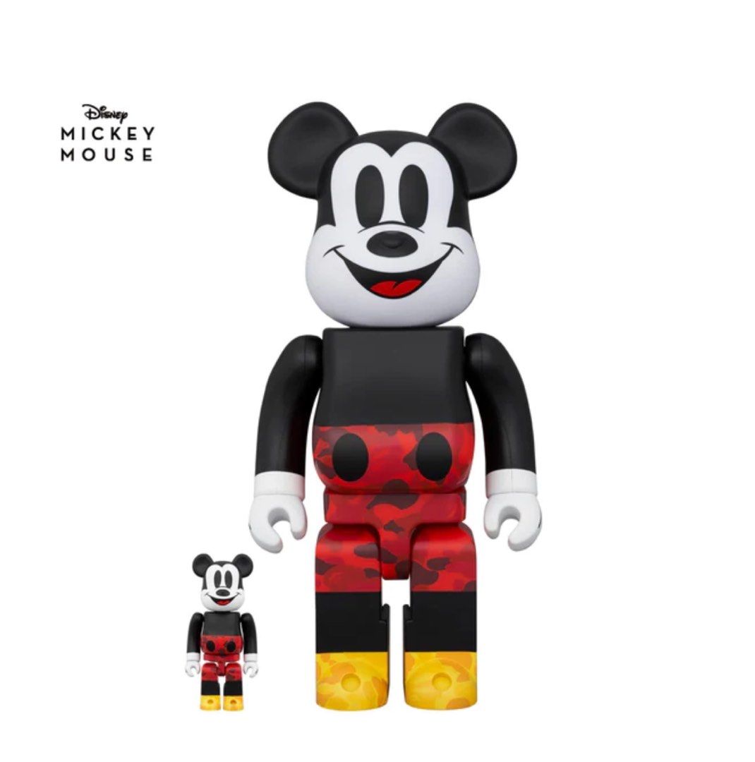 回饋客人價BE@RBRICK BAPE®️ MICKEY MOUSE COLOR Ver. 100％ & 400