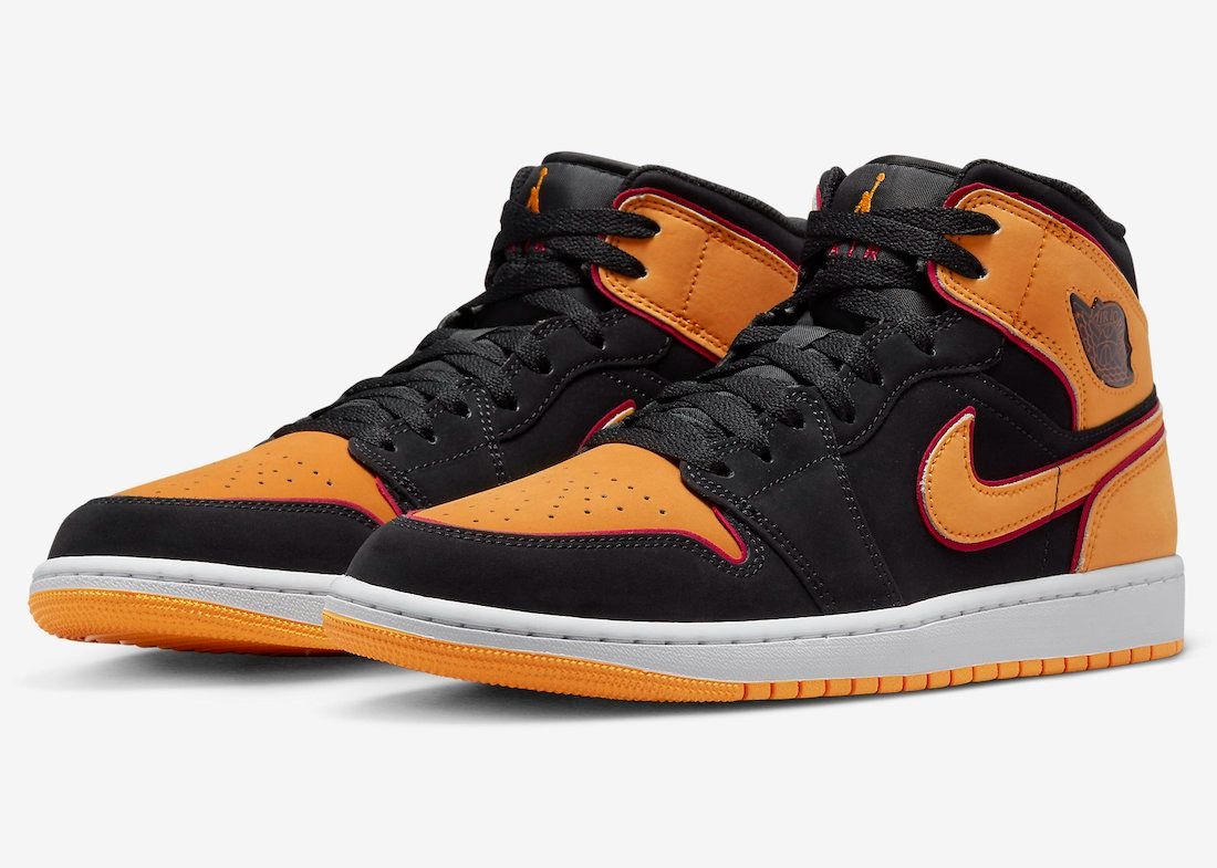 Air jordan 1 hotsell mid orange peel