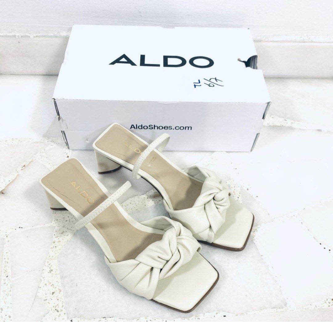Aldo white sandal Women s Fashion Footwear Sandals on Carousell