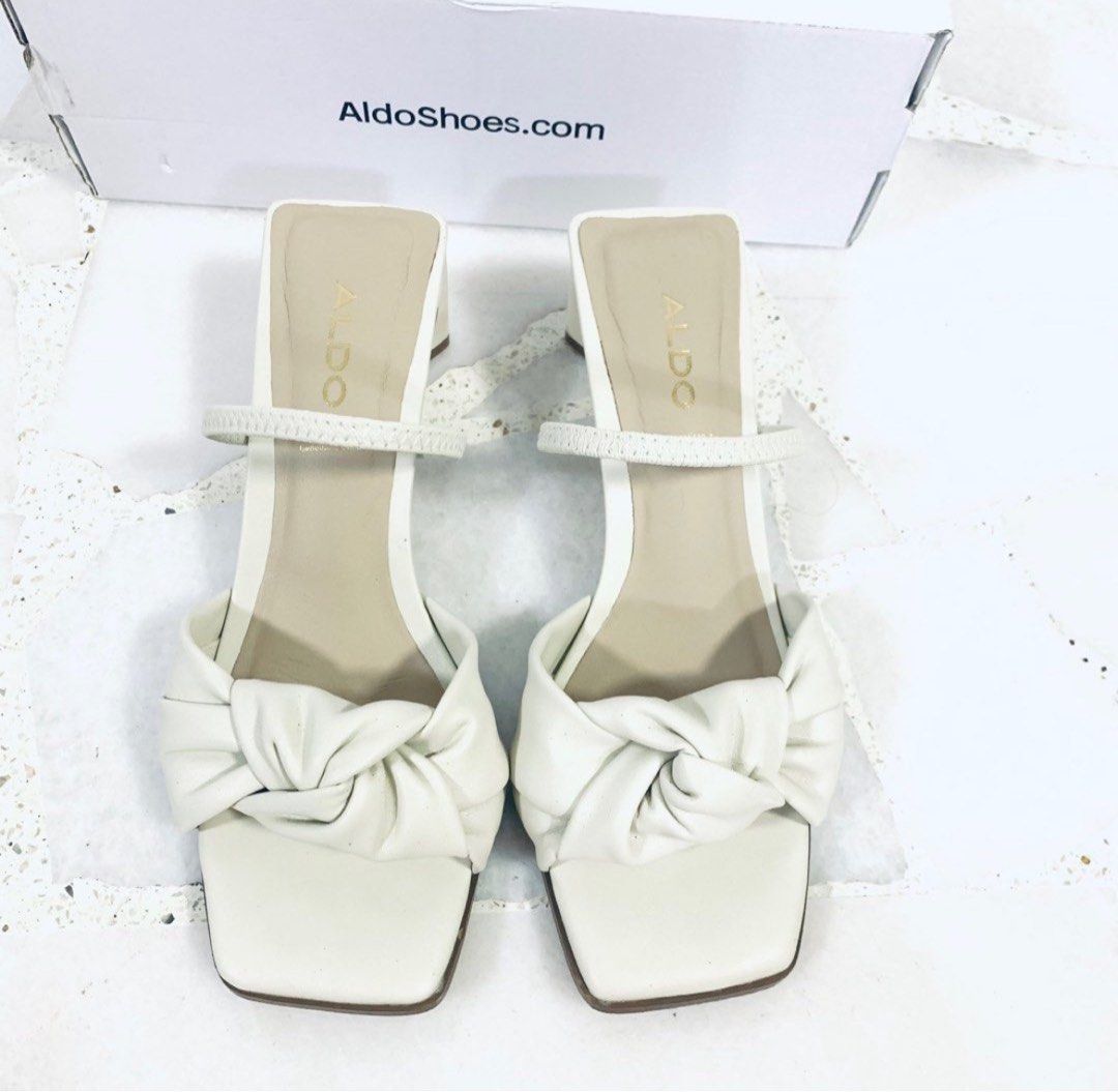 Aldo white sandals on sale