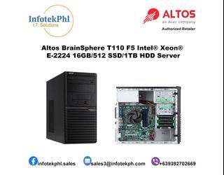 Altos BrainSphere T110 F5 Intel® Xeon® E-2224 4C/4T (3.40Ghz) 16GB/512 SSD/1TB HDD Server