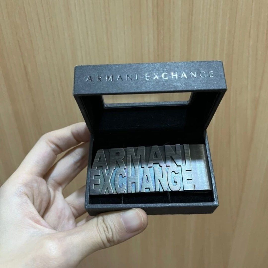 Armani exchange money clip authentic