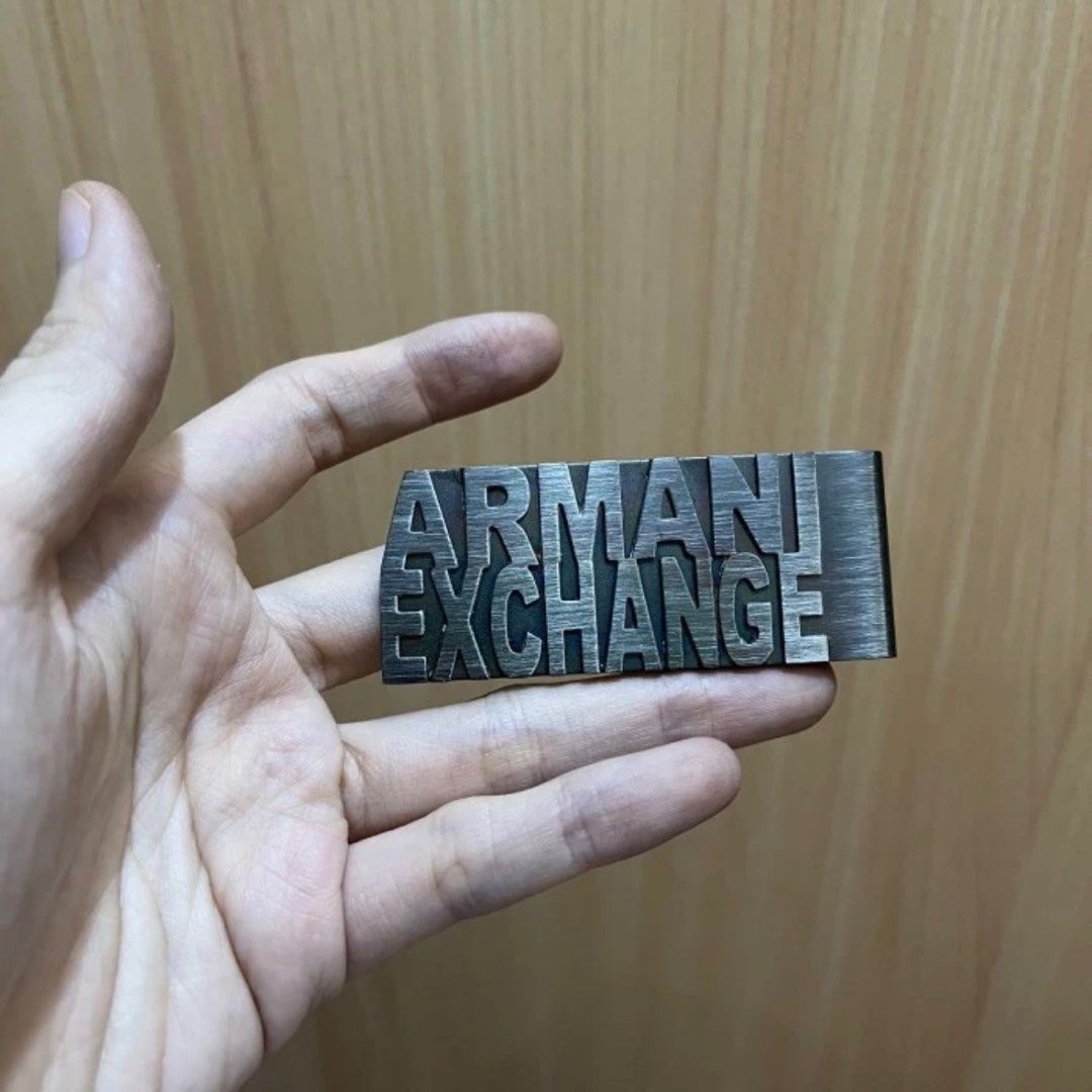 Armani exchange money clip authentic