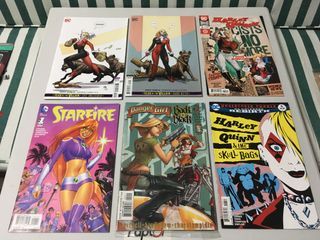 Assorted comics set: DC Harley Quinn, Starfire, etc. (individual/set)