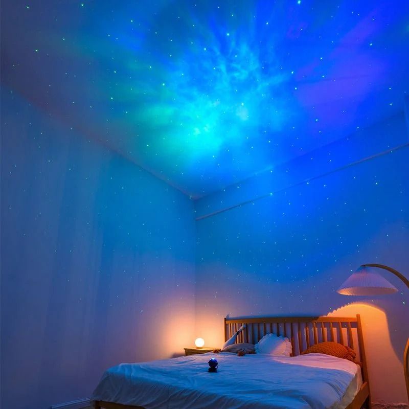 AstroBuddy Mini LED Room Projector Night Light Astronaut Galaxy Nebula and Space Lighting for Aesthetic Home Bedroom Decor Kids Adults