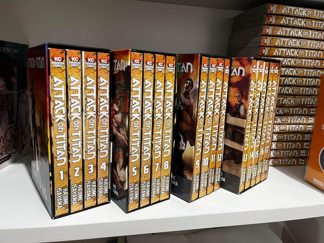 Attack on Titan Manga BOX SET 1-3 VOL 1-17 COMPLETE, Hobbies & Toys