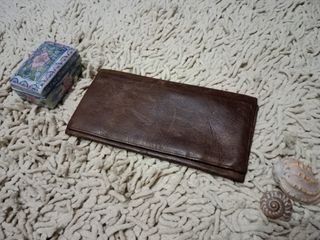 Authentic WINDSOR Vintage Genuine Leather Men's Long Wallet