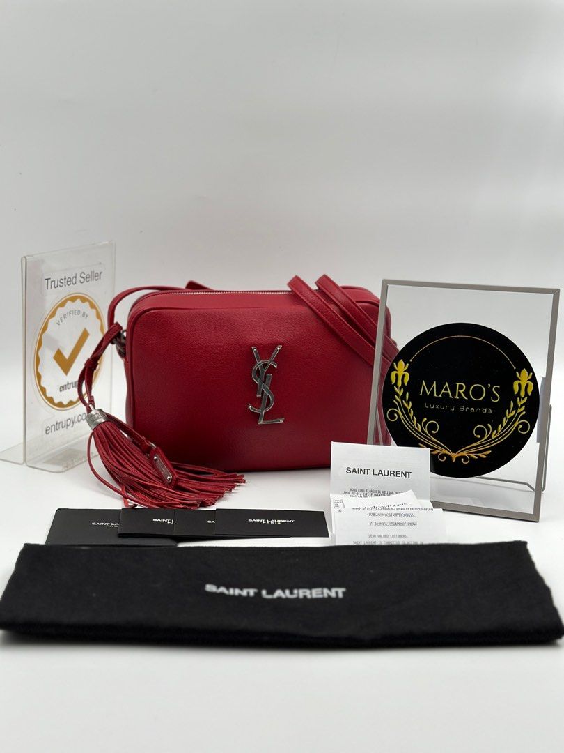 Ysl online crossbody red