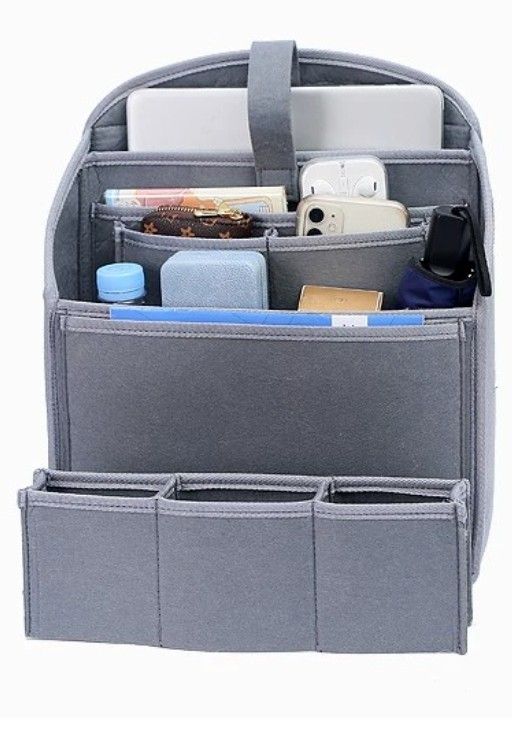 Bag Insert (Category: Bags & Wallets) located in Singapore. Submitted by handymansg_ (Listing ID 1267338390, Image 2). Description: Bag Organizer comes in 2 sizes Medium : 25 x 12 x 28 Large: 27 x 13 x 31 Ready Stock and available.