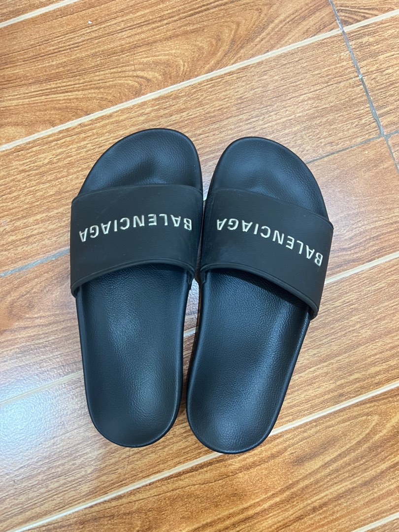 Balenciaga pool slides, Luxury, Sneakers & Footwear on Carousell