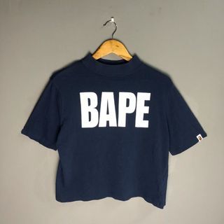 Bape Spell Out Cropped Tee