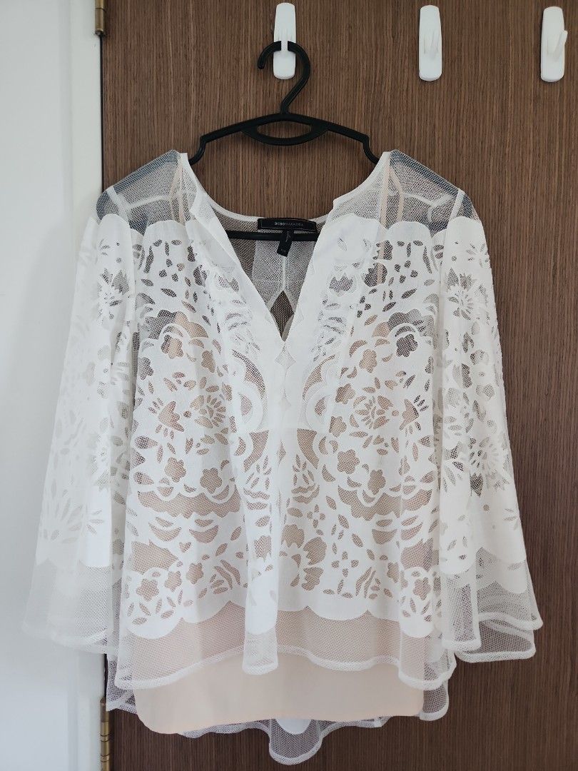 Bcbgmaxazria hotsell white blouse