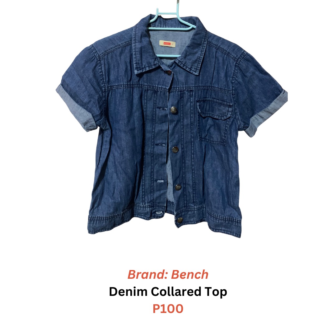 Bench Denim Collared Top/Jacket, Women's Fashion, Coats, Jackets and
