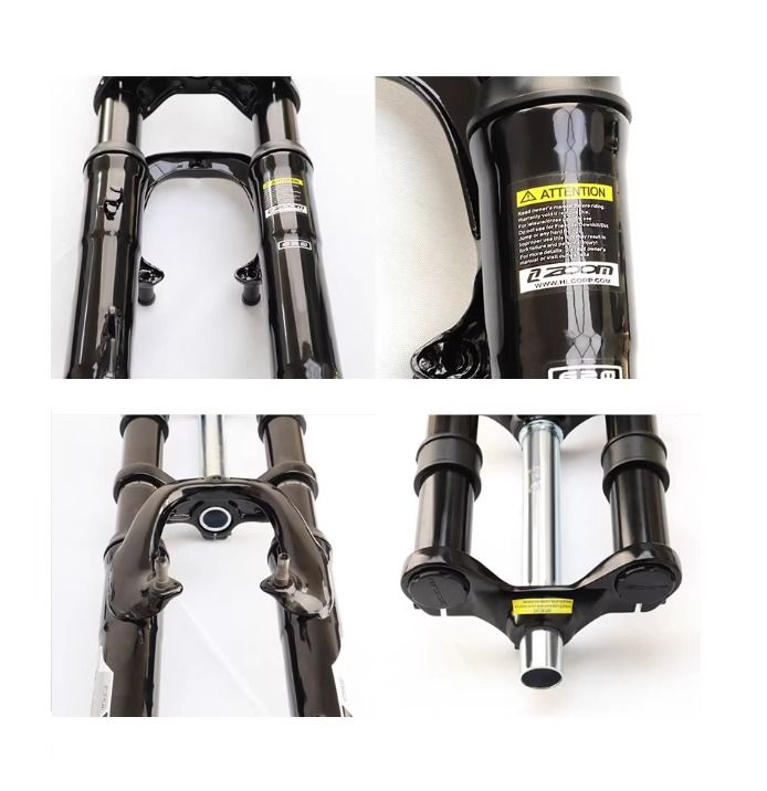 Bicycle Zoom Front Fork Suspension Dual Crown Absorber Stem Foldies