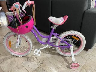 Bike with helmet for kids 4 to 8yrs old