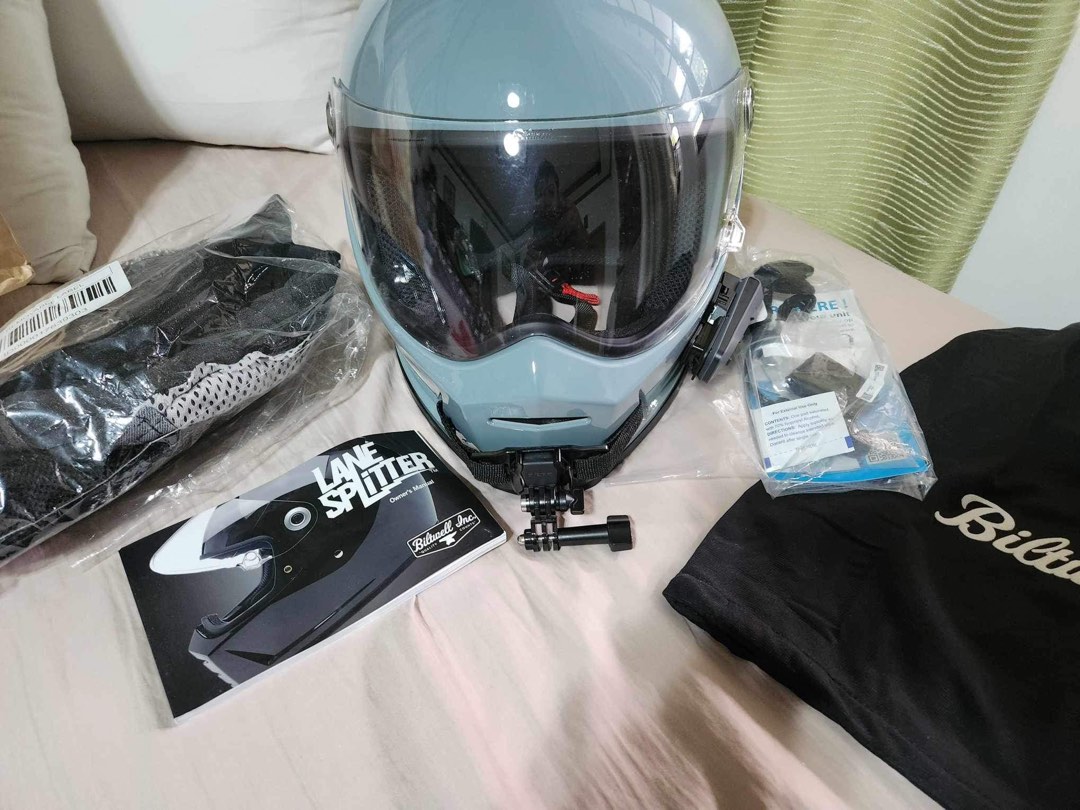 Bitwell Lane Splitter Helmet XL with XXL foam Motorbikes