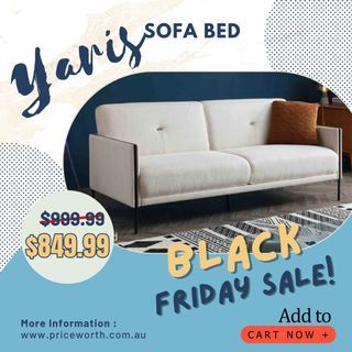 BLACK FRIDAY SALE!!! MINIMALIST SOFA BED - OWN IT NOW!!!
