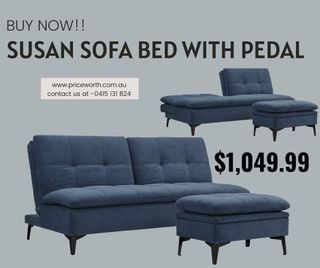 BLACK FRIDAY SALE!! Susan Sofa Bed With Pedal