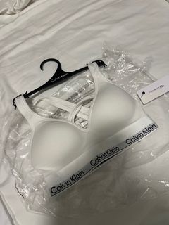 BNWT Calvin Klein CK Bra White XS **AUTHENTIC**