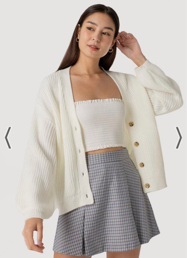 LOVET BNWT Josey Oversized Knit Cardigan in Off White size S