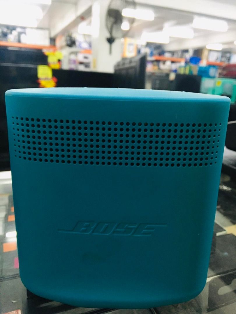 Bose Soundlink Color II Speaker (Category: Soundbars, Speakers & Amplifiers) located in Muntinlupa City. Submitted by aussie.surplustore (Listing ID 1267198419, Image 2). Description: Bose Soundlink Color II Speaker Surplus from Australia YES to Shopee Check out SHIP via lalamove PICK UP We are available online and thru our physical store located at: 👉RMT Muntinlupa For more info direct message or call me: ➡️Salestaff: Janine ➡️Number: 094809853