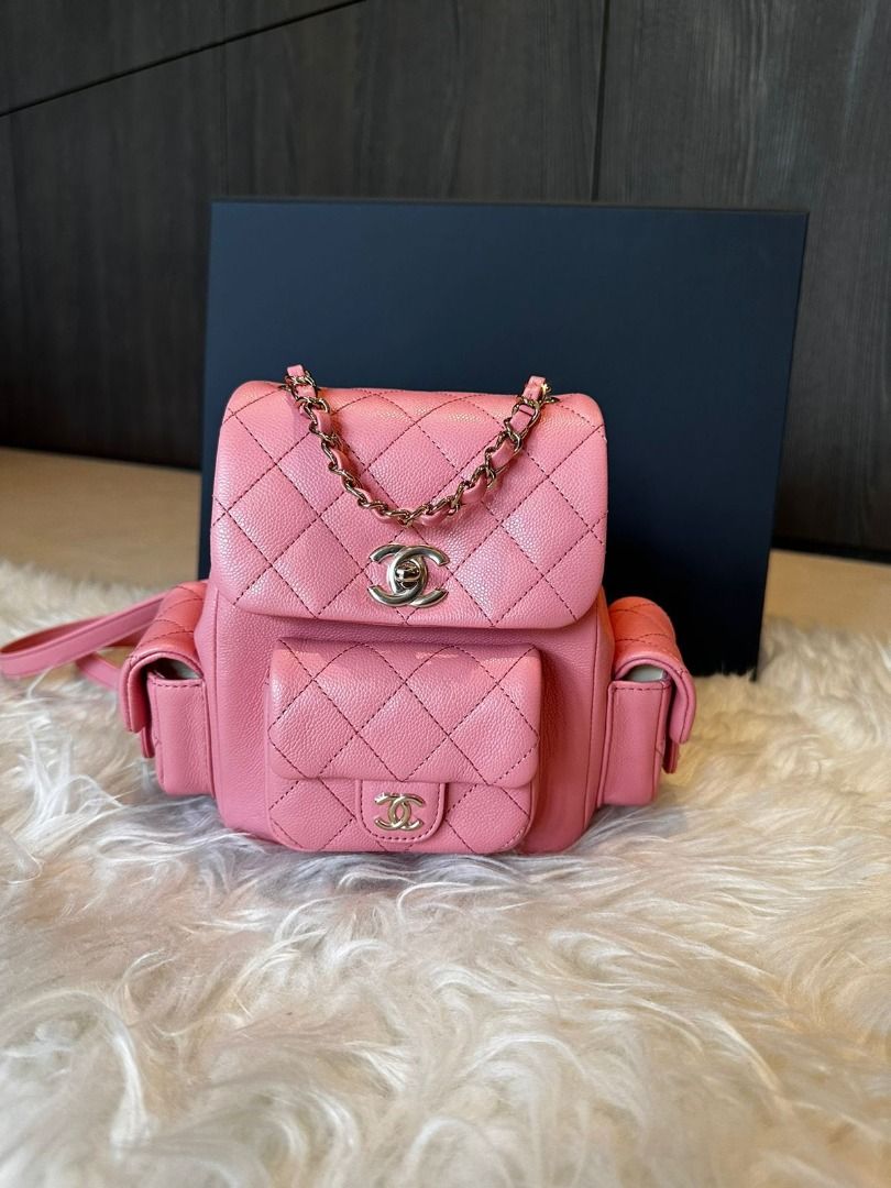 Brand New complete set Chanel backpack small pastel pink. Invoice September 2023 Plaza Indonesia. hk Barang Mewah Tas Dompet di Carousell