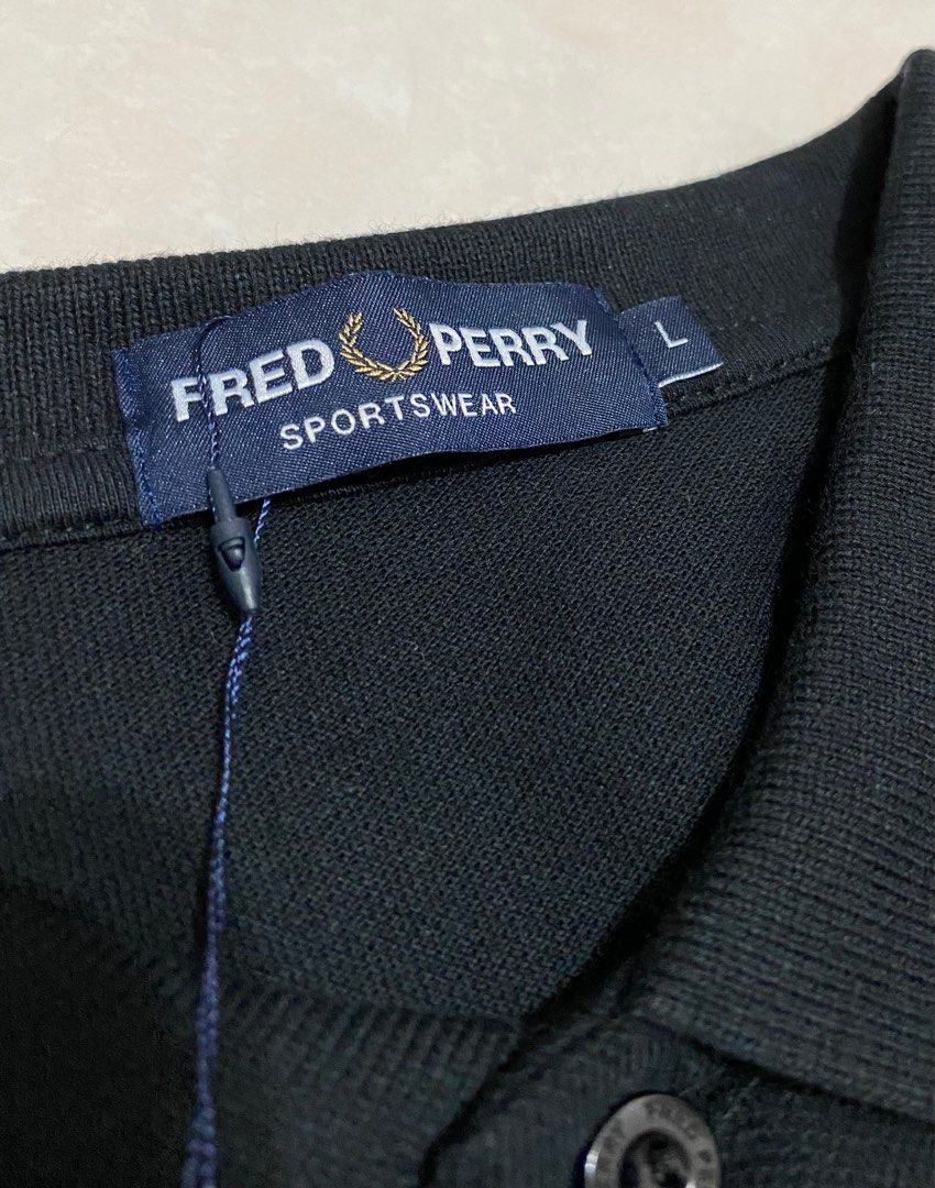 Brand New Fred Perry Panel Piped Pique Shirt Size L