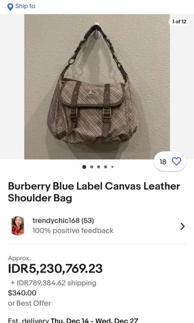 Burberry blue top label size chart
