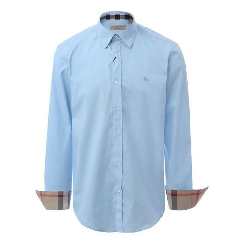 Burberry button shop down men's shirt