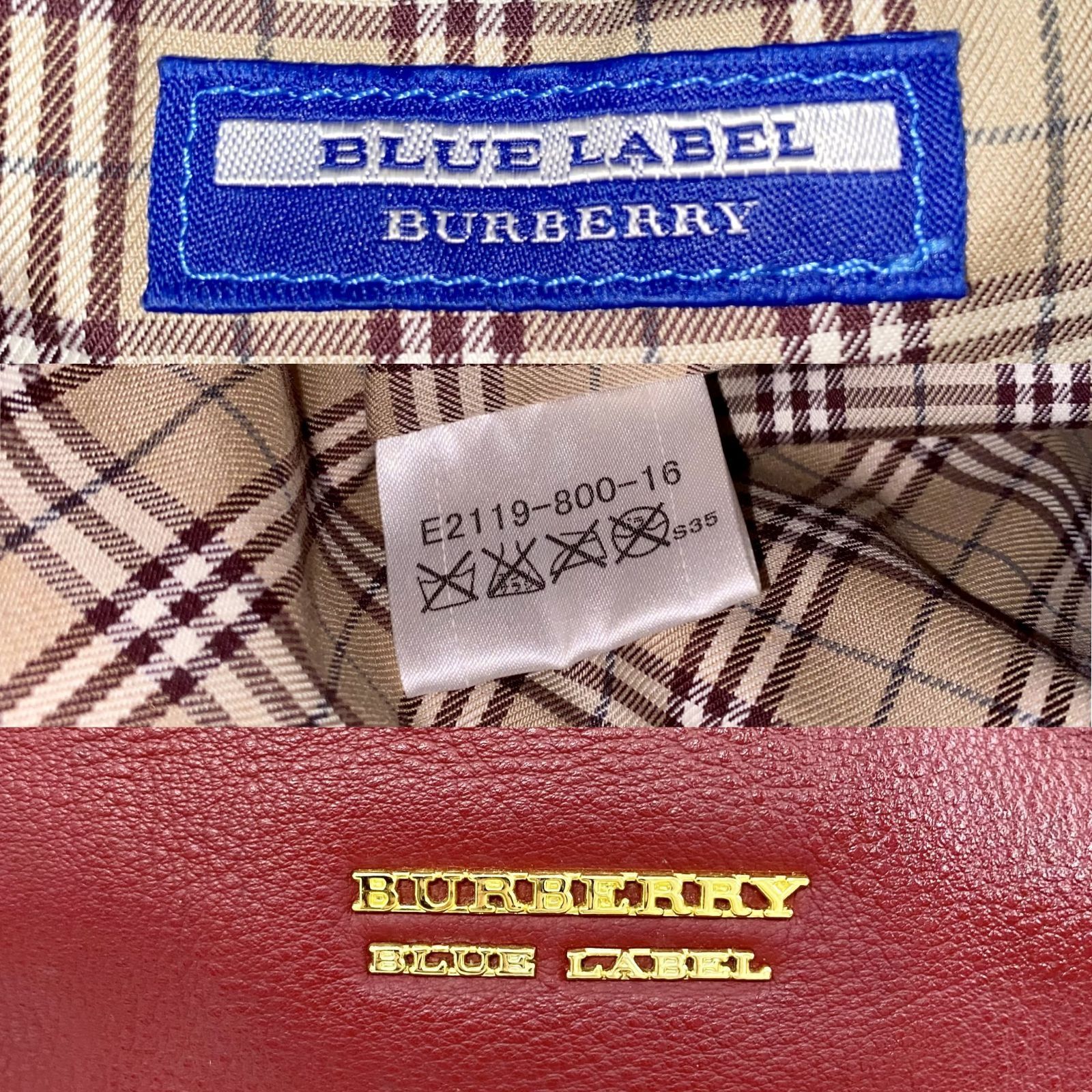 BURBERRY RED LEADERS BLUE LABEL SHOULDER BAG 237037129 KM