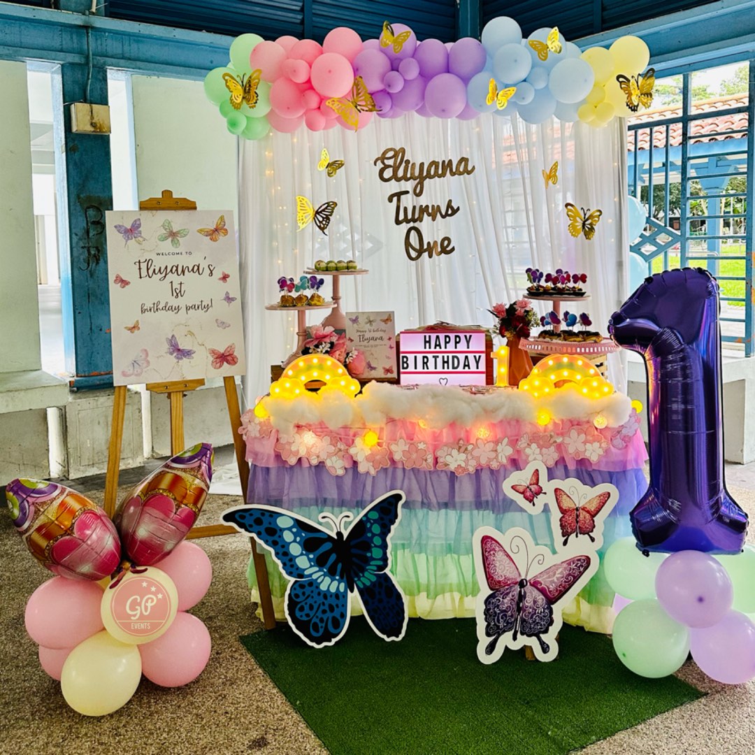 Butterfly Theme Dessert Table Decor Set Up, Lifestyle Services, Event