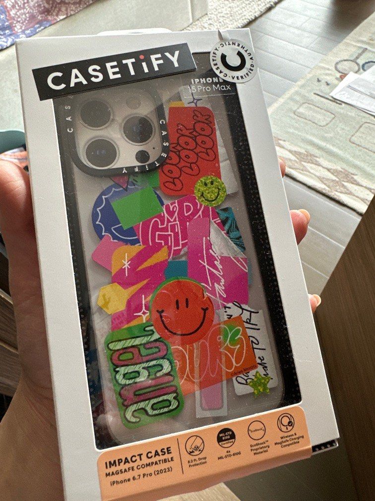 Casetify Étui Impact pour MagSafe pour Apple iPhone 15 Pro Max - Fleurs