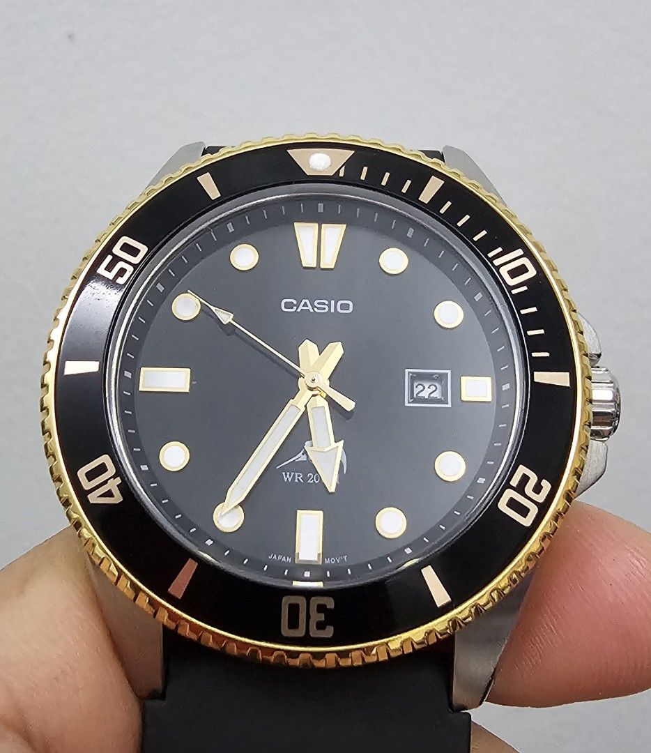 Casio men's analog dive watch discount