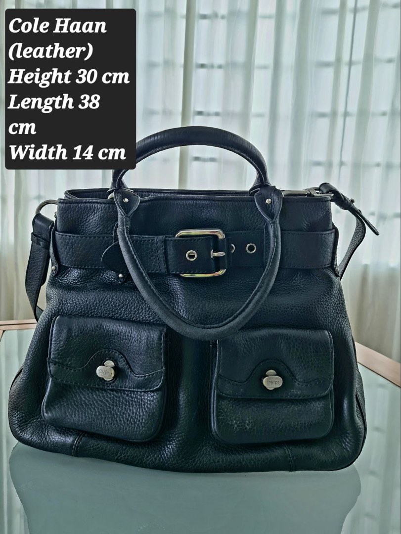 Cole haan leather laptop bag store