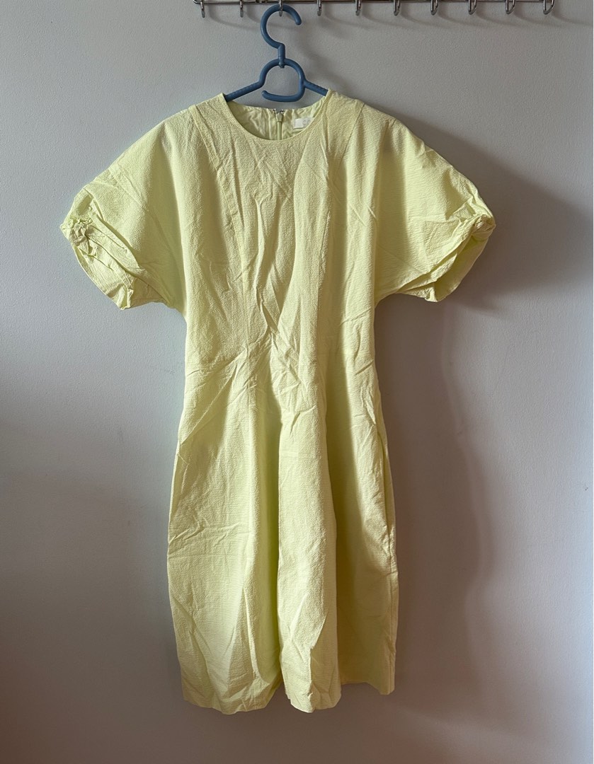 Cos yellow dress store