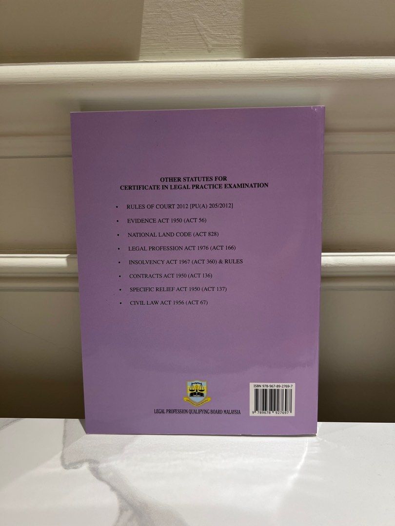 Criminal Procedure Code (Category: Textbooks) located in Kuala Lumpur. Submitted by ellebasil (Listing ID 1267346774, Image 2). Description: 📌 Used once during CLP 📌 Without any highlight and writing .