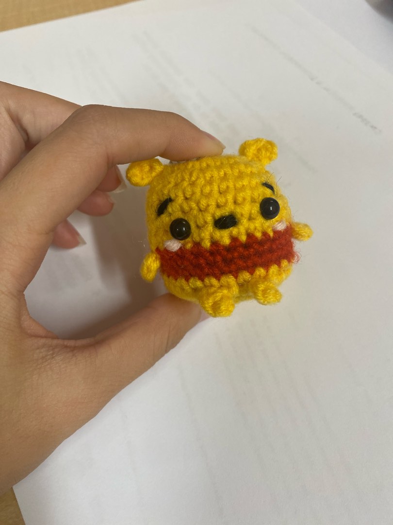 crochet mini winnie the pooh, Hobbies & Toys, Stationery & Craft ...