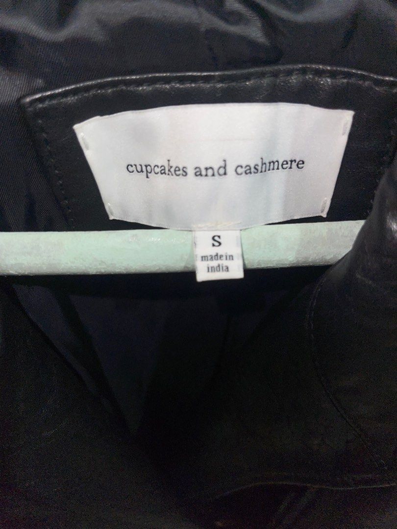 Cupcake and cashmere leather jacket sale