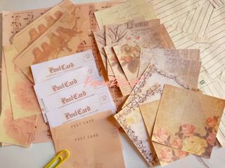 DIY Vintage Shabbychic papers for Junk Journal Diary Planner