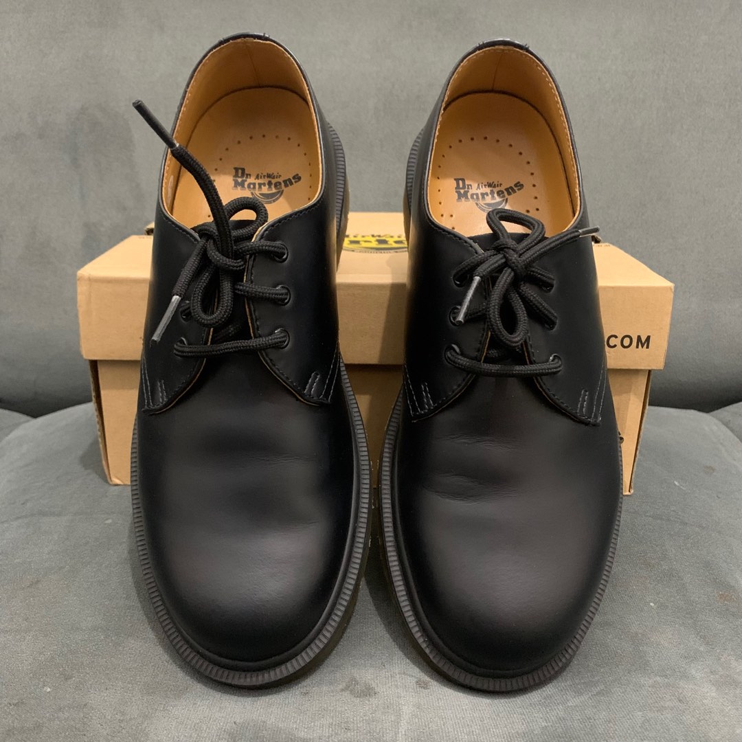 Docmart 1461 black smooth pw, Fesyen Pria, Sepatu , Sepatu Formal di ...